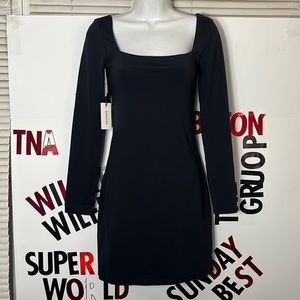 Aritzia color black Contour Squareneck Dress